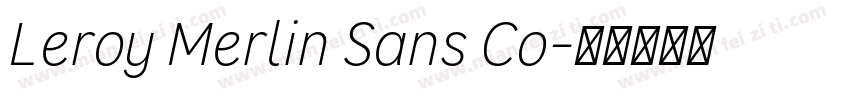 Leroy Merlin Sans Co字体转换